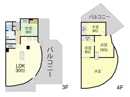 PLUM VILLAGE VOL.2(4LDK/3階)の間取り写真