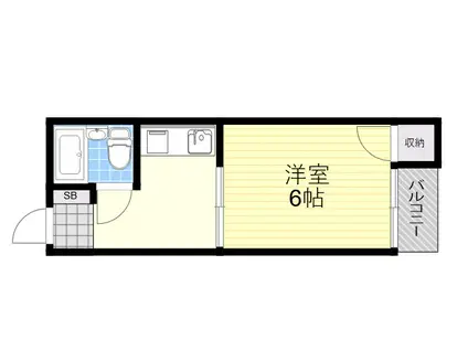 メゾンルミナス(1K/3階)の間取り写真