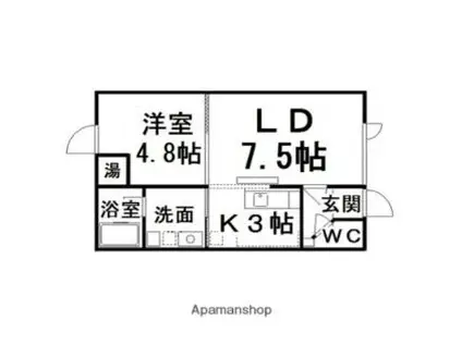 FPマンション三住(1LDK/2階)の間取り写真