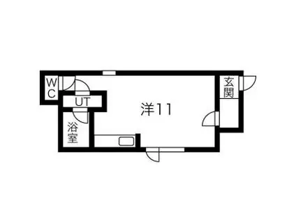 ヴィオーネ137(ワンルーム/1階)の間取り写真