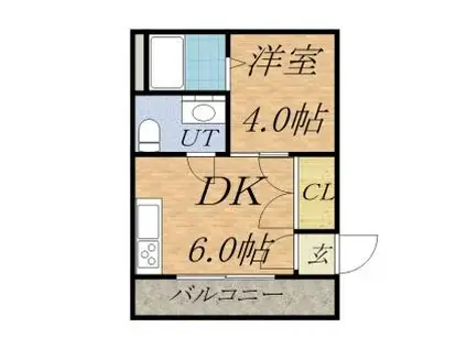 チサンマンション札幌第一(1DK/7階)の間取り写真