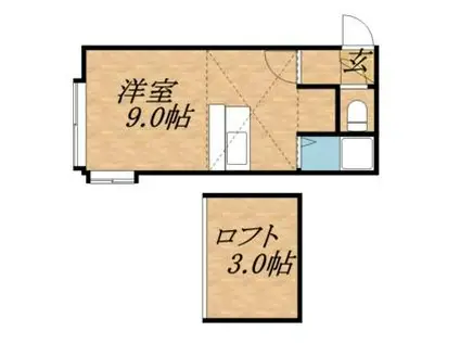 フェリオ文京台(ワンルーム/2階)の間取り写真
