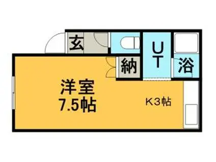 ネクステージ文京台(1K/1階)の間取り写真