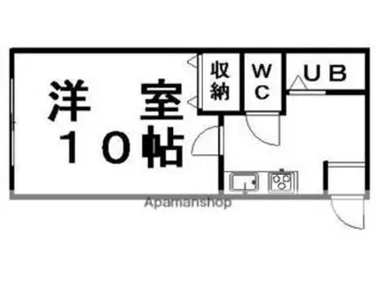 HS東札幌345(ワンルーム/4階)の間取り写真