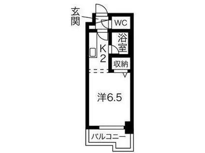 KWビル壱番館(1K/3階)の間取り写真