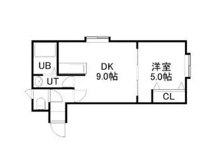 レユシール20(1LDK/3階)の間取り写真