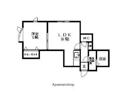 プレシャス十番館(1LDK/3階)の間取り写真