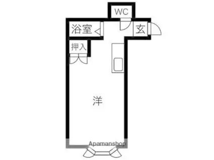 REIWA01(ワンルーム/3階)の間取り写真