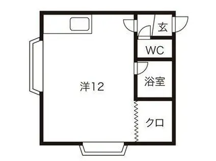 サンホームMS NO.11(ワンルーム/3階)の間取り写真