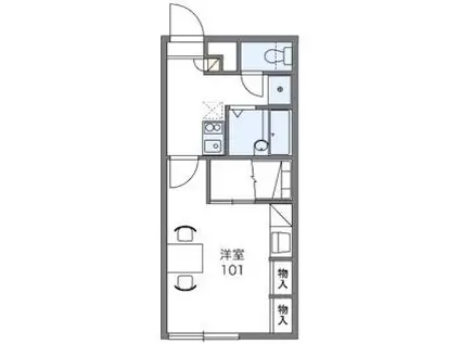 レオパレスK.YII(1K/2階)の間取り写真