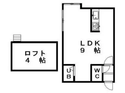MMハイムII(ワンルーム/2階)の間取り写真