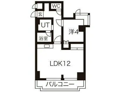 さんぱちBLDII(2DK/10階)の間取り写真