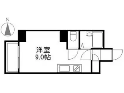 E-ハウス(ワンルーム/1階)の間取り写真