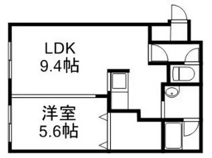 レモネード栄通(1LDK/1階)の間取り写真