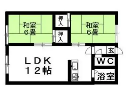 第7佐藤マンション(2LDK/2階)の間取り写真