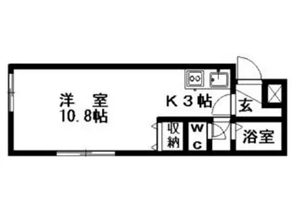TDKビル(ワンルーム/4階)の間取り写真