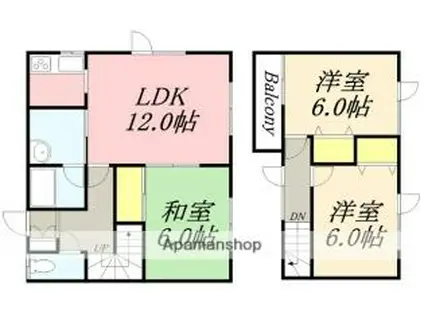 メゾンショウエイ(3LDK)の間取り写真