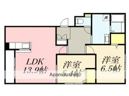 PROSPERARE(2LDK/3階)の間取り写真