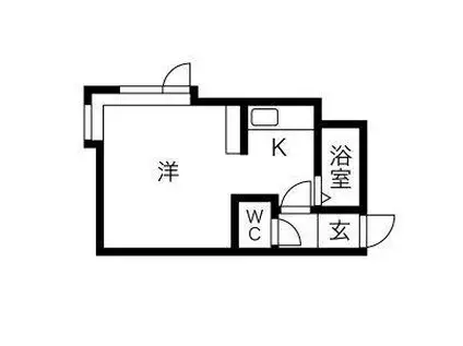 テラ・コート・イビザ(ワンルーム/1階)の間取り写真