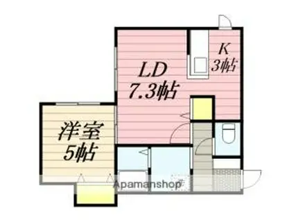 エリーゼN39(1LDK/3階)の間取り写真