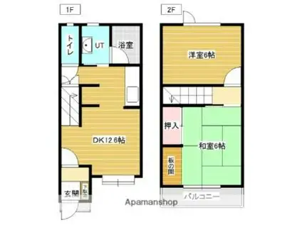 パークマンションＸ(2LDK)の間取り写真