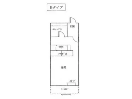 西町学生会館(1K/4階)の間取り写真