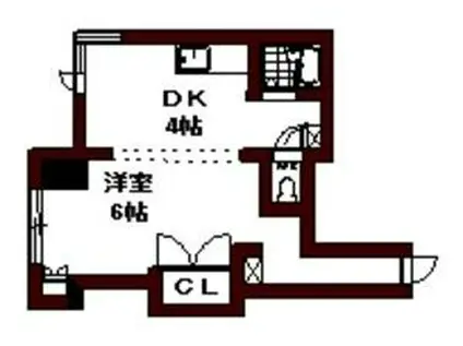 エンドレス三井南5条I(1DK/8階)の間取り写真