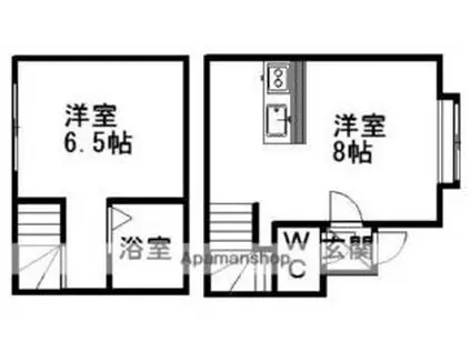 ソル ドムス文京台弐番館(1DK/1階)の間取り写真