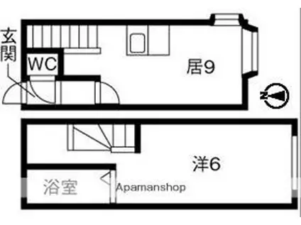 ソル・ドムス文京台(1DK/2階)の間取り写真