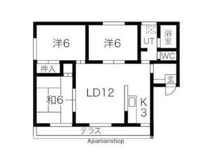 CASA HAKUEI 70 (3LDK/2階)の間取り写真