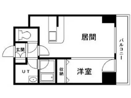 シティコート北一条(1LDK/2階)の間取り写真