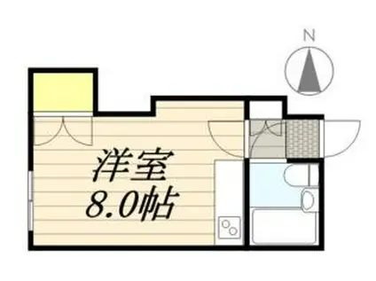 カトレアパークイレブン(ワンルーム/4階)の間取り写真