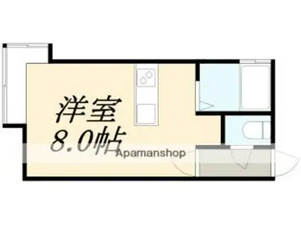 リーブルSAKURA(ワンルーム/2階)の間取り写真