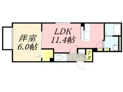 優夢OTARU(1LDK/1階)の間取り写真