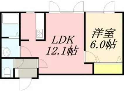 RESIDENCE LABO(1LDK/1階)の間取り写真