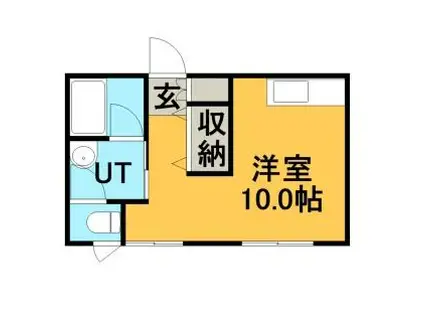 メゾンド真駒内(ワンルーム/3階)の間取り写真