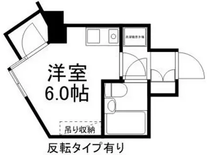 クリオ円山公園壱番館(ワンルーム/3階)の間取り写真