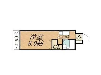 ラメール円山公園(ワンルーム/4階)の間取り写真