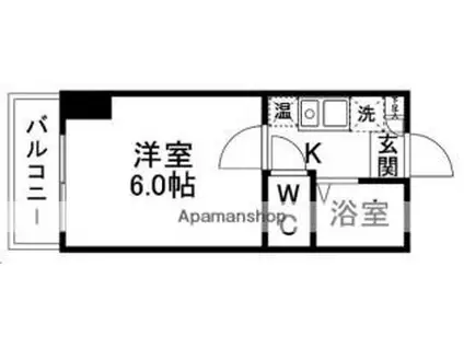 SAKO仙台東(1K/7階)の間取り写真
