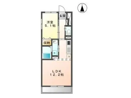 エトワール M(1LDK/2階)の間取り写真