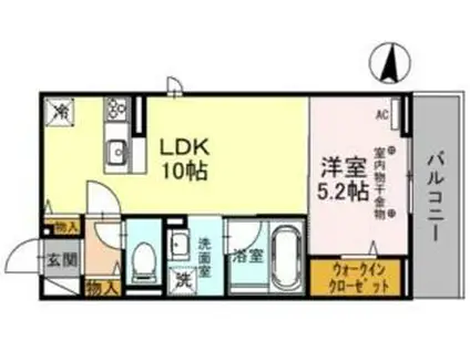 湘南新宿ライン宇須 古河駅 徒歩8分 3階建 築1年(1LDK/2階)の間取り写真