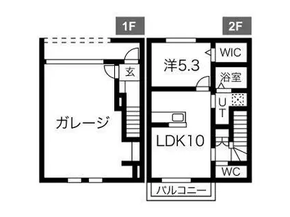 GEAR(1LDK/1階)の間取り写真