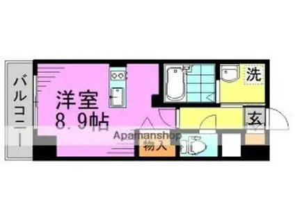 TSGARDEN高円寺(ワンルーム/5階)の間取り写真