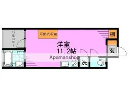 東京メトロ丸ノ内線 東高円寺駅 徒歩4分 7階建 築16年(ワンルーム/2階)の間取り写真