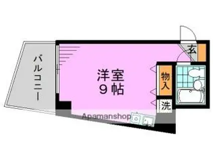東京メトロ丸ノ内線 南阿佐ケ谷駅 徒歩13分 5階建 築34年(ワンルーム/2階)の間取り写真