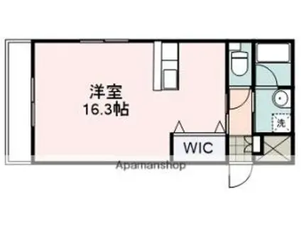 セレーノ・K(ワンルーム/1階)の間取り写真