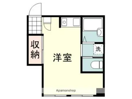 PIVOT静岡(ワンルーム/4階)の間取り写真