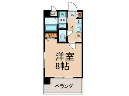 新栄サンハイツ(1K/3階)の間取り写真