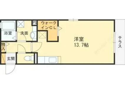 NOFU MAISON(ワンルーム/2階)の間取り写真