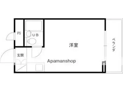 トークプラザ菅江ビル(ワンルーム/2階)の間取り写真